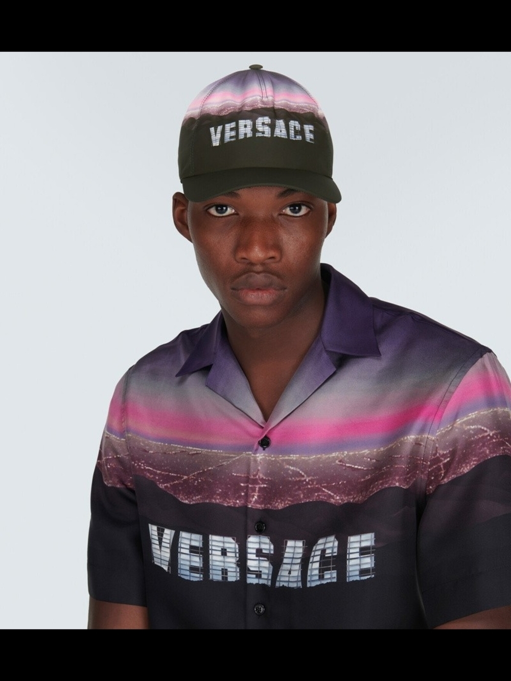 VERSACE EUC Multicolor Nylon Baseball Cap – Size 58 - Picture 4 of 14